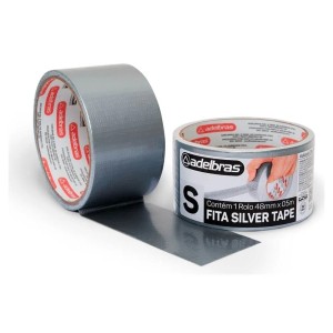 Fita Silver Tape Cinza 48MMX5M ADELBRAS