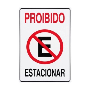 Placa Sinalizadora Proibida-Estacionar ACESSO