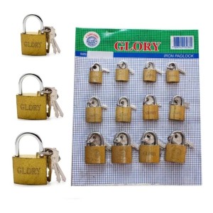 Cadeado Encartelado C/12 32-38-50MM GLORY