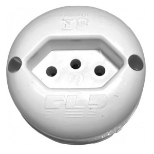 Tomada Externa 20A 2P+T Branco FLP