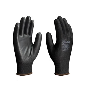 Luva Poliéster C/PU Preto 9