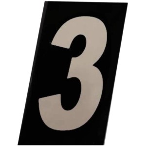 Número ACM ''3'' Prático Refletivo 125MM NUMERAL