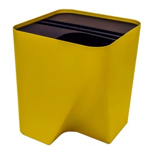 Lixeira Reciclagem Plus Amarela 25L ECOCLEAN