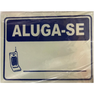 Placa Sinalizadora Aluga-se JAIME