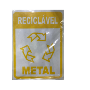 Placa Sinalizadora Reciclável Metal JAIME