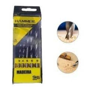 Broca para Madeira C/5 HAMMER
