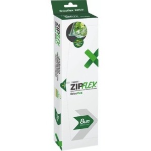 Saco Plástico Zip Flex C/8 BRICOFLEX