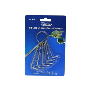 Chave Torx Cromada C/6 WESTERN
