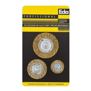 Escova de Aço Circular C/3 EDA