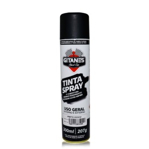 Tinta Spray Preto Fosco 300ML GITANES